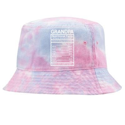 Grandpa Nutritional Facts Tie-Dyed Bucket Hat