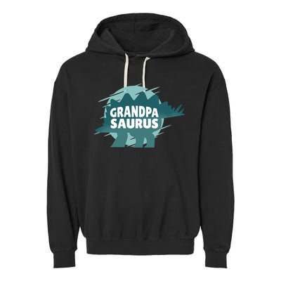 Grandpa Saurus Garment-Dyed Fleece Hoodie