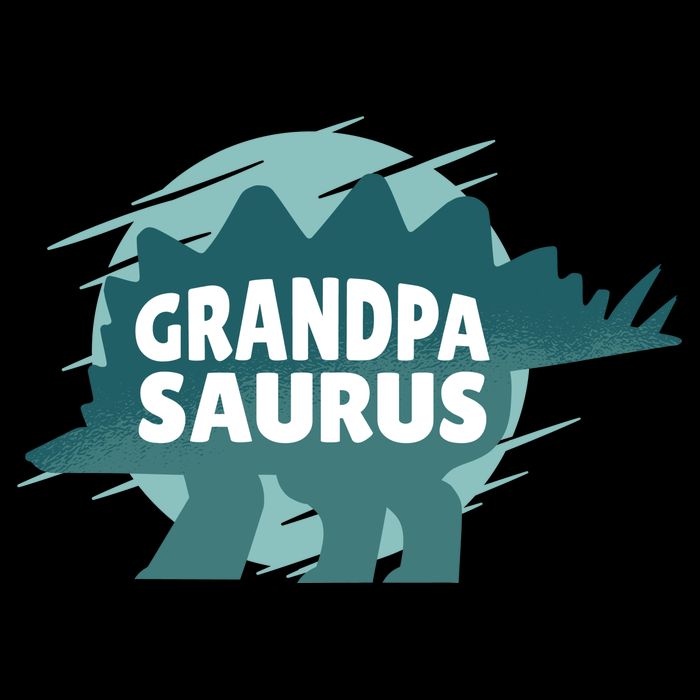 Grandpa Saurus Zip Tote Bag