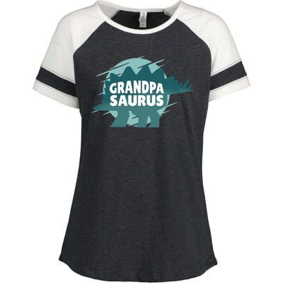 Grandpa Saurus Enza Ladies Jersey Colorblock Tee