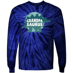 Grandpa Saurus Tie-Dye Long Sleeve Shirt