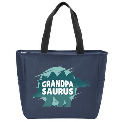 Grandpa Saurus Zip Tote Bag