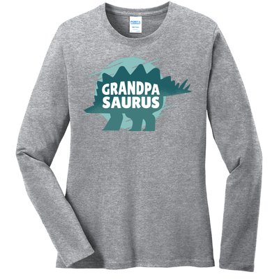 Grandpa Saurus Ladies Long Sleeve Shirt