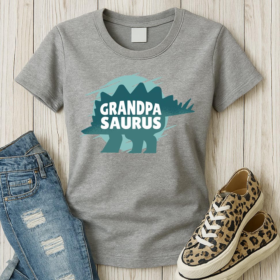 Grandpa Saurus Womens T-Shirt
