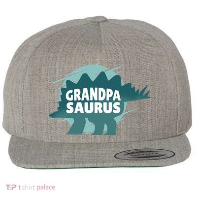 Grandpa Saurus Wool Snapback Cap