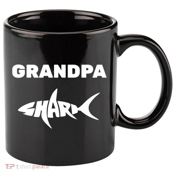 Grandpa Shark 11oz C Handle Ceramic Mug