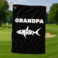 Grandpa Shark Golf Towel