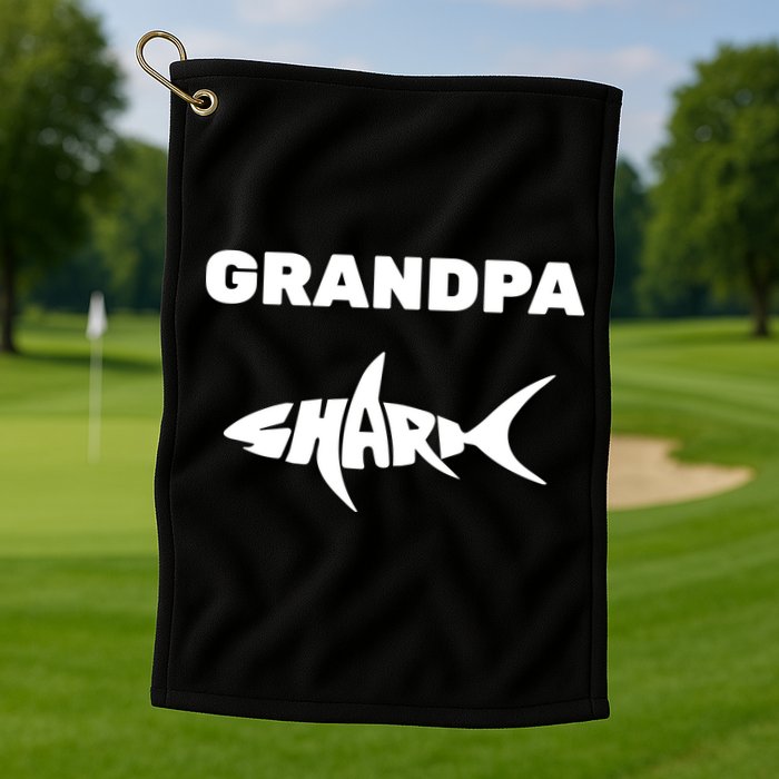 Grandpa Shark Golf Towel