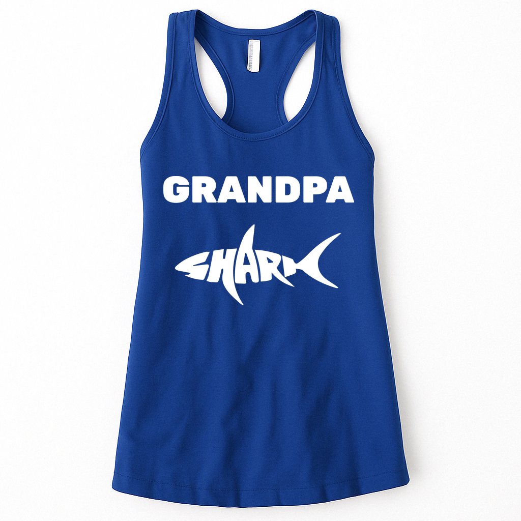 Grandpa Shark Womens Tank Top