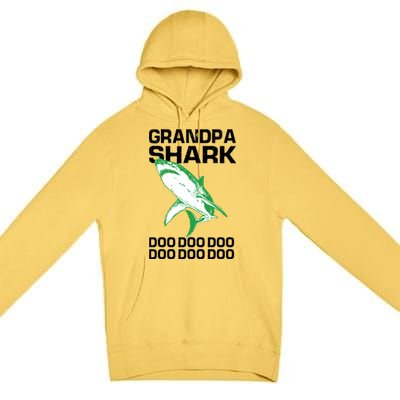 Grandpa Shark Doo Premium Pullover Hoodie