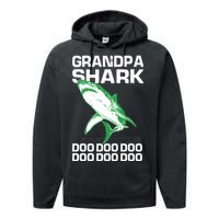 Grandpa Shark Doo Performance Fleece Hoodie