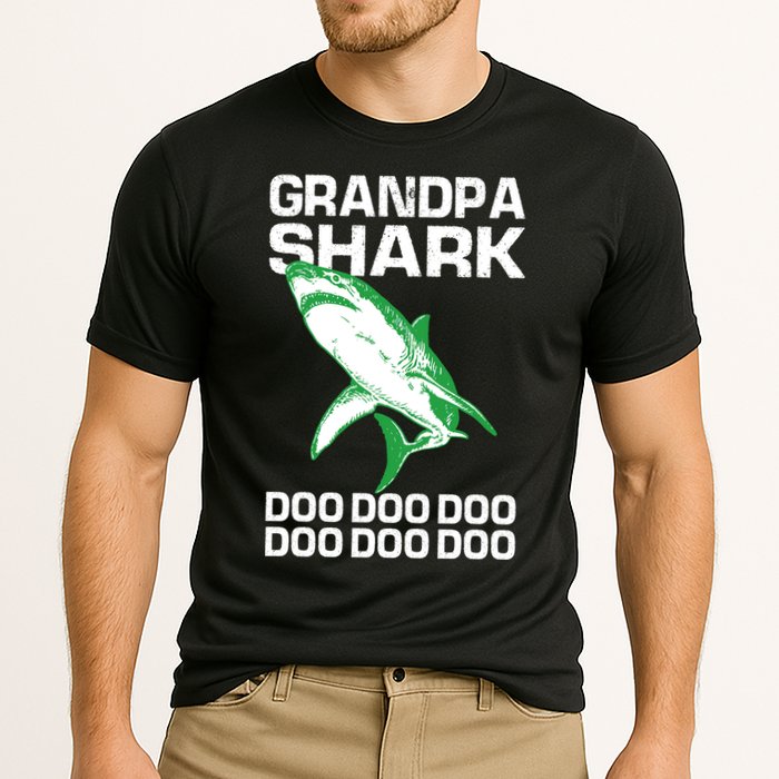 Grandpa Shark Doo Cooling Performance Crew T-Shirt