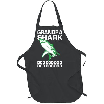 Grandpa Shark Doo Full-Length Apron With Pockets