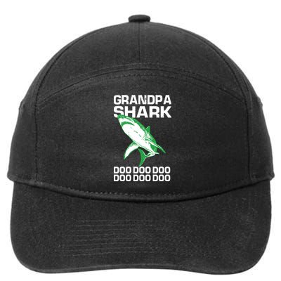 Grandpa Shark Doo 7-Panel Snapback Hat