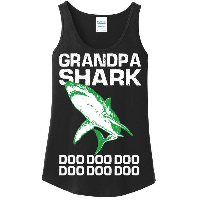 Grandpa Shark Doo Ladies Essential Tank