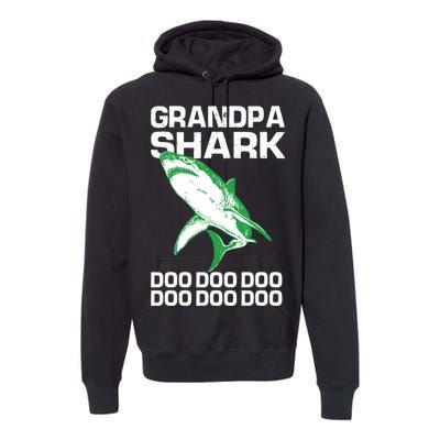 Grandpa Shark Doo Premium Hoodie