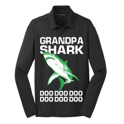 Grandpa Shark Doo Silk Touch Performance Long Sleeve Polo