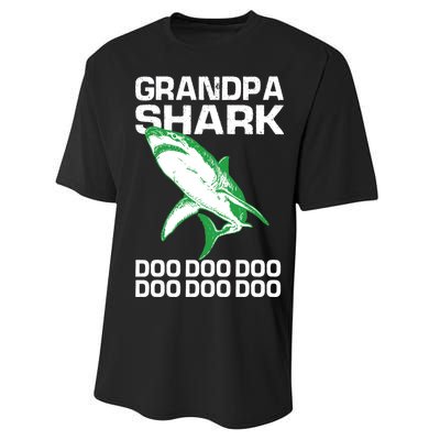 Grandpa Shark Doo Performance Sprint T-Shirt