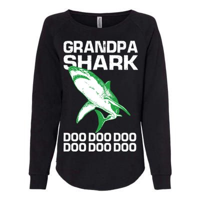 Grandpa Shark Doo Womens California Wash Sweatshirt