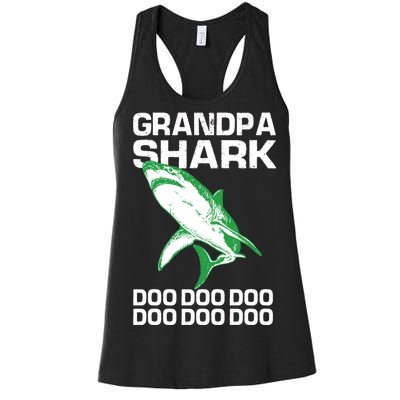 Grandpa Shark Doo Women's Racerback Tank