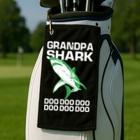 Grandpa Shark Doo Golf Towel