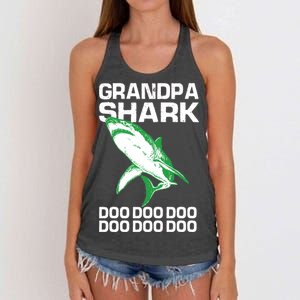 Grandpa Shark Doo Women's Knotted Racerback Tank