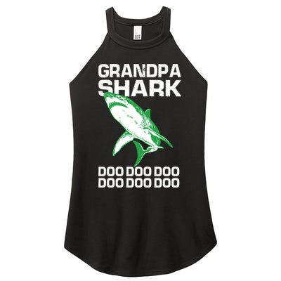 Grandpa Shark Doo Women's Perfect Tri Rocker Tank