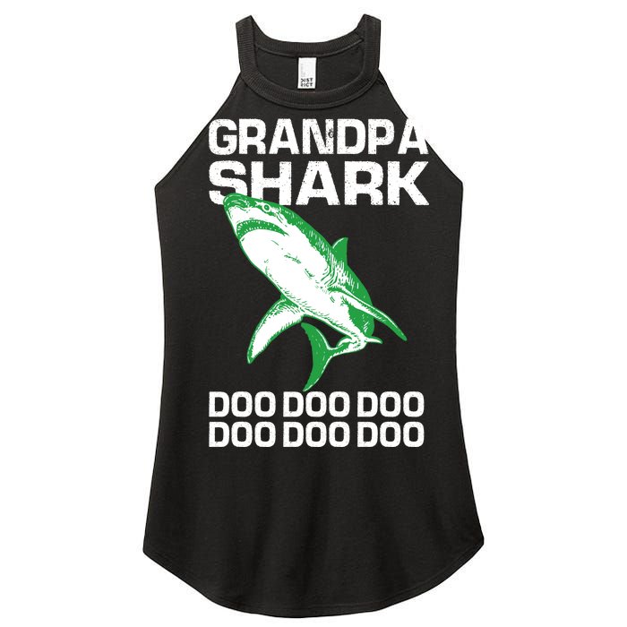 Grandpa Shark Doo Women's Perfect Tri Rocker Tank