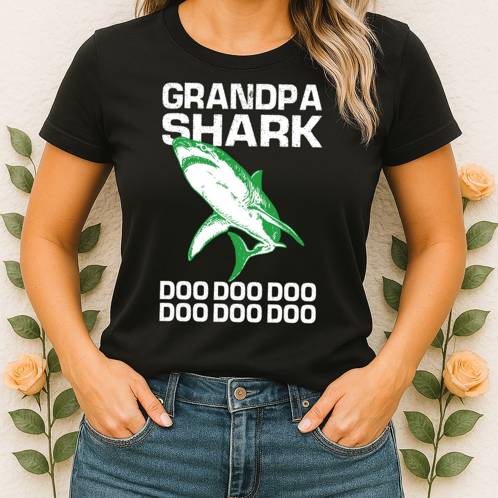 Grandpa Shark Doo Womens T-Shirt