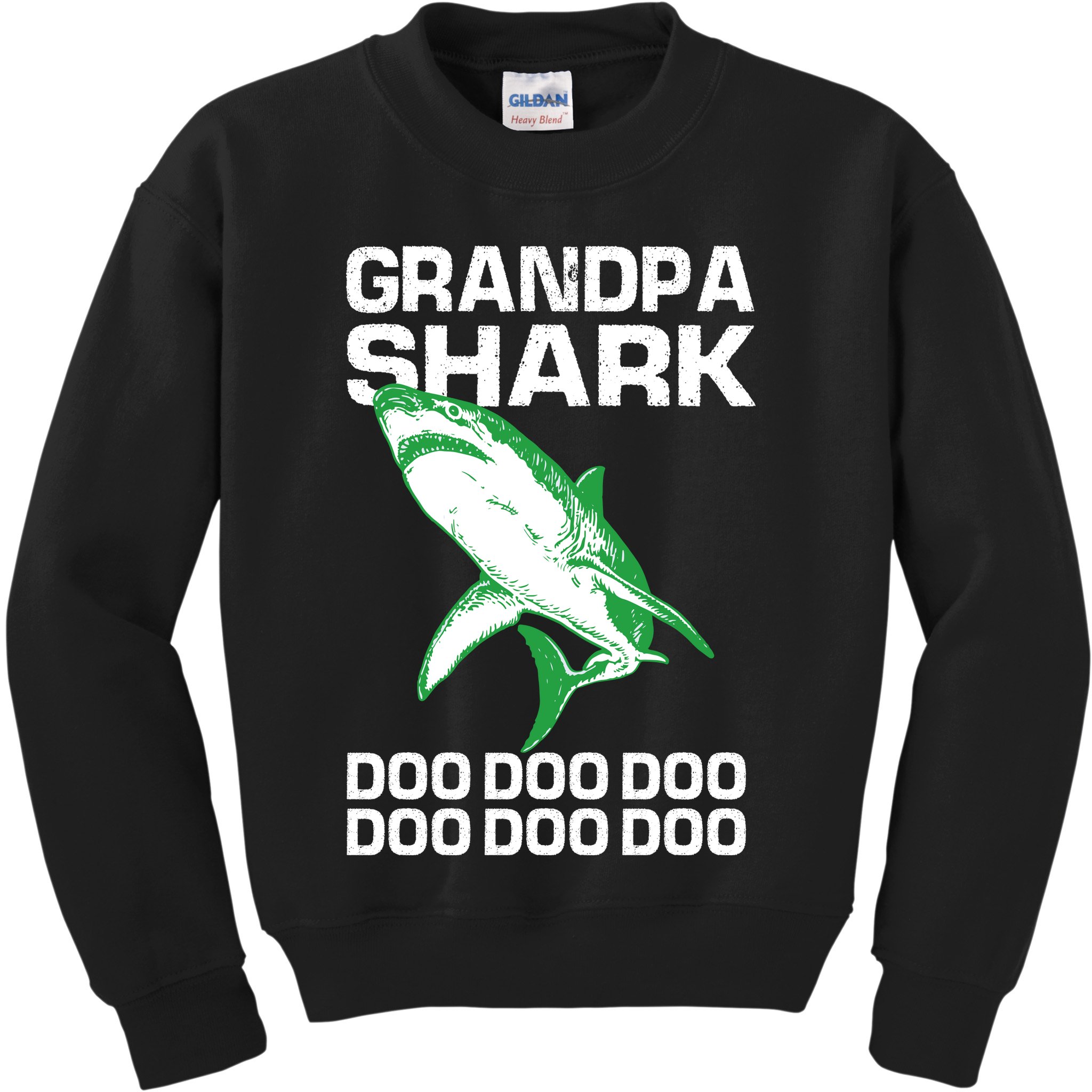 Grandpa Shark Doo Kids Sweatshirt