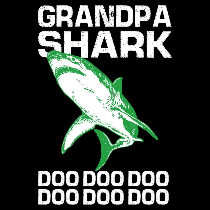 Grandpa Shark Doo Kids T-Shirt