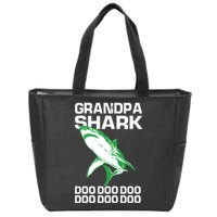 Grandpa Shark Doo Zip Tote Bag