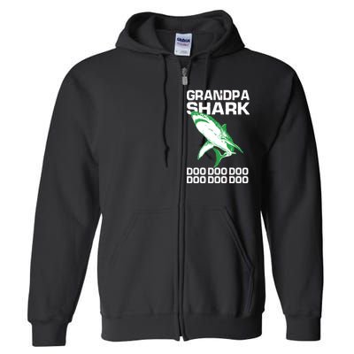 Grandpa Shark Doo Full Zip Hoodie