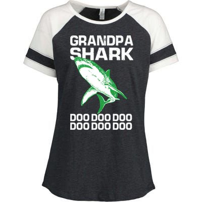 Grandpa Shark Doo Enza Ladies Jersey Colorblock Tee