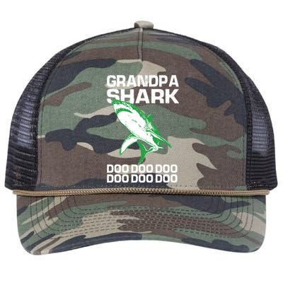 Grandpa Shark Doo Retro Rope Trucker Hat Cap