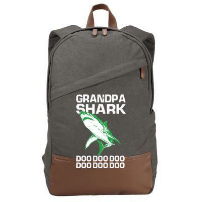 Grandpa Shark Doo Cotton Canvas Backpack