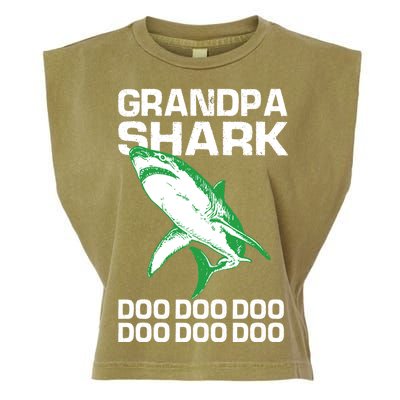 Grandpa Shark Doo Garment-Dyed Women's Muscle Tee