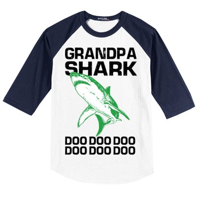 Grandpa Shark Doo Baseball Sleeve Shirt