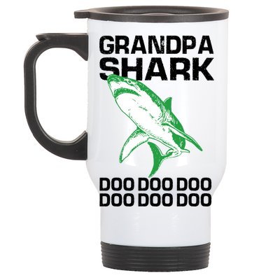 Grandpa Shark Doo Stainless Steel Travel Mug