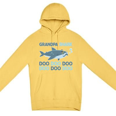 Grandpa Shark Doo Doo Doo Premium Pullover Hoodie