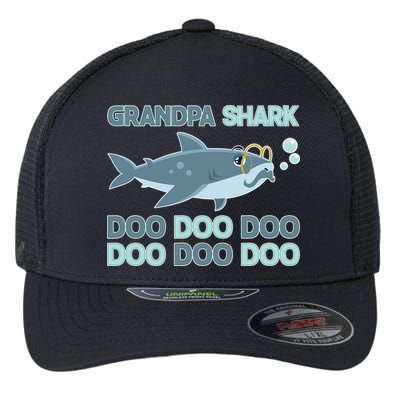 Grandpa Shark Doo Doo Doo Flexfit Unipanel Trucker Cap