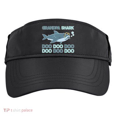 Grandpa Shark Doo Doo Doo Adult Drive Performance Visor