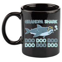 Grandpa Shark Doo Doo Doo 11oz C Handle Ceramic Mug