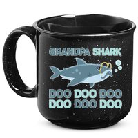 Grandpa Shark Doo Doo Doo 15oz Campfire Ceramic Mug