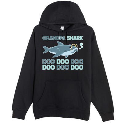 Grandpa Shark Doo Doo Doo Premium Pullover Hoodie