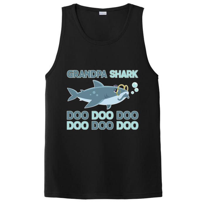 Grandpa Shark Doo Doo Doo PosiCharge Competitor Tank