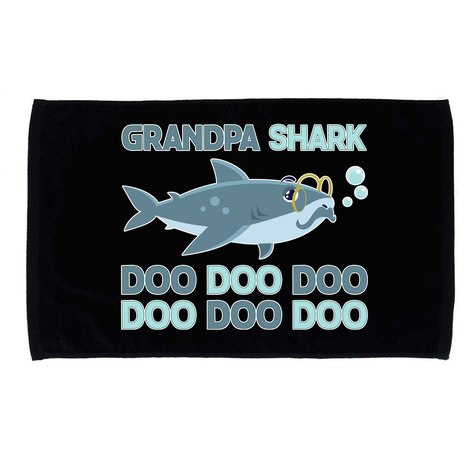 Grandpa Shark Doo Doo Doo Microfiber Hand Towel