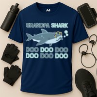 Grandpa Shark Doo Doo Doo Performance Shirt