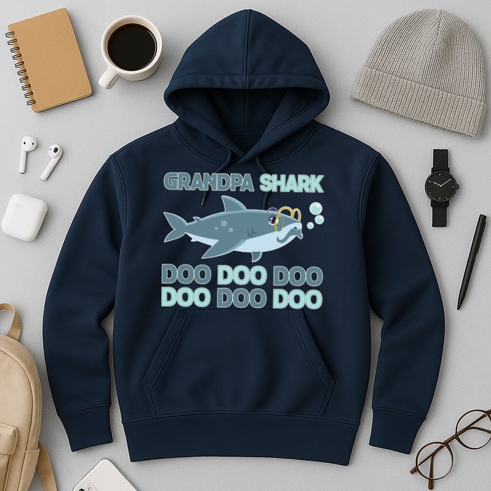 Grandpa Shark Doo Doo Doo Hoodie