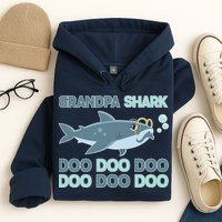 Grandpa Shark Doo Doo Doo Hoodie